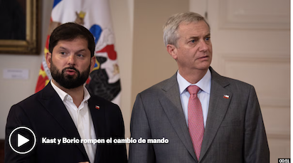CHILE: CONFLICTO EN LA ENTREGA DE PODERES