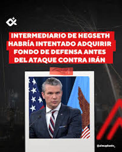 EEUU TAMBIEN TIENE “LISTOS”: SOY DE DEFENSA E INVIERTO ANTES DE UNA GUERRA ¡OLÉ!