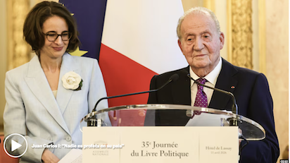 JUAN CARLOS EN PARÍS: “NADIE ES PROFETA EN SU PAÍS”… TAMPOCO ES ESO ¿NO?