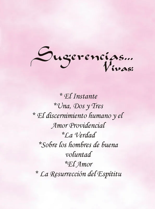 SUGERENCIAS VIVAS